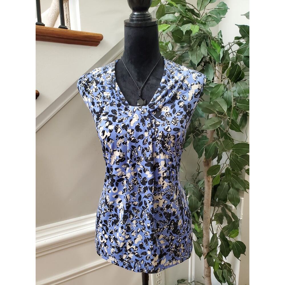 Dana Buchman Womens Purple Polyester Sleeveless V-Neck Top Blouse Size Small - Picture 11 of 11